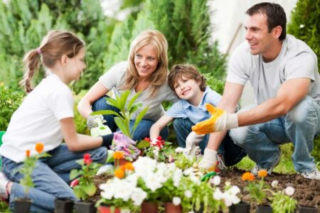 orto con i bambini