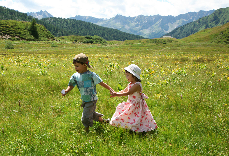 in montagna con i bambini