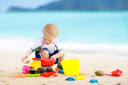 mare con i bambini